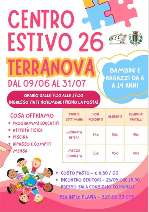 Centro estivo 2026 Terranova