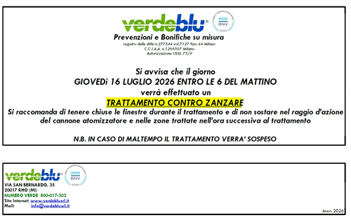 DISINFESTAZIONE Larvicida e adulticida contro insetti