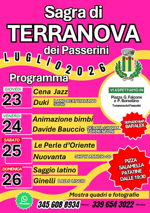 Sagra di Terranova dei Passerini Luglio 2026