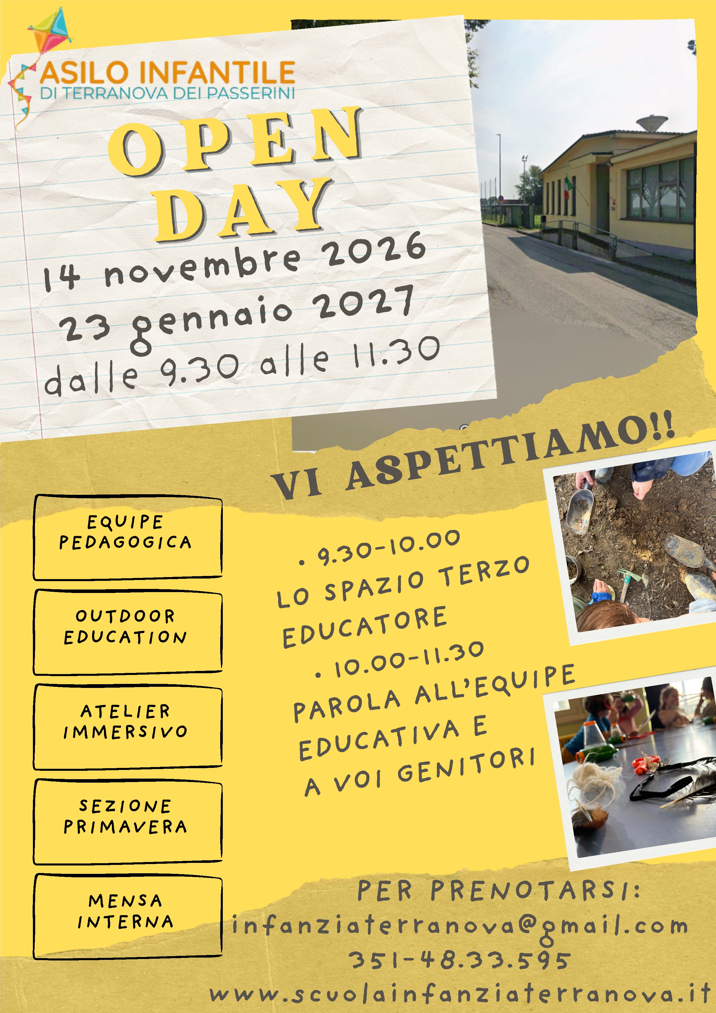Open Day Scuola dell'Infanzia